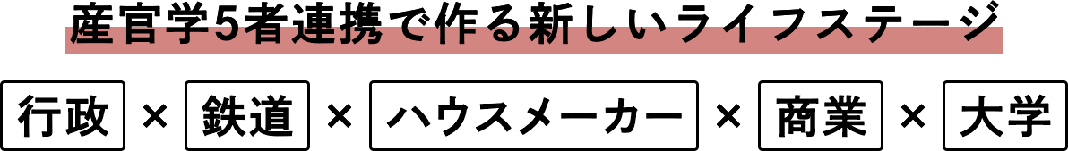産官学5者連携で作る新しいライフステージ 行政×鉄道×ハウスメーカー×商業×大学